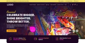 Carnival Dark Theme Ecommerce Website UI Design
