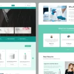 Skin Product Landing page UI Design