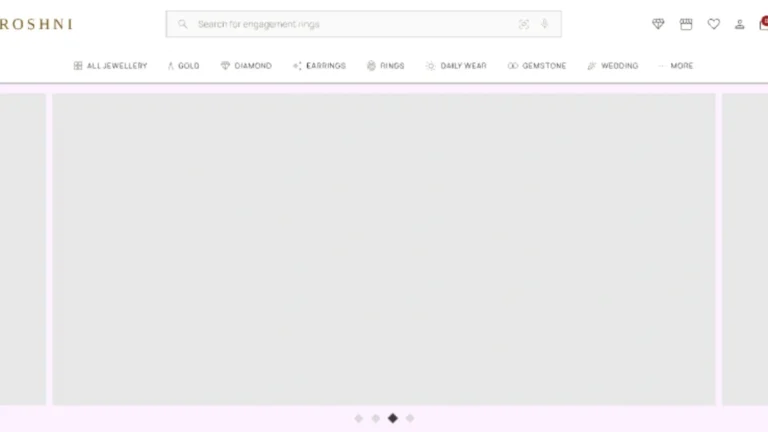 Latest Jewellery Website UI Design